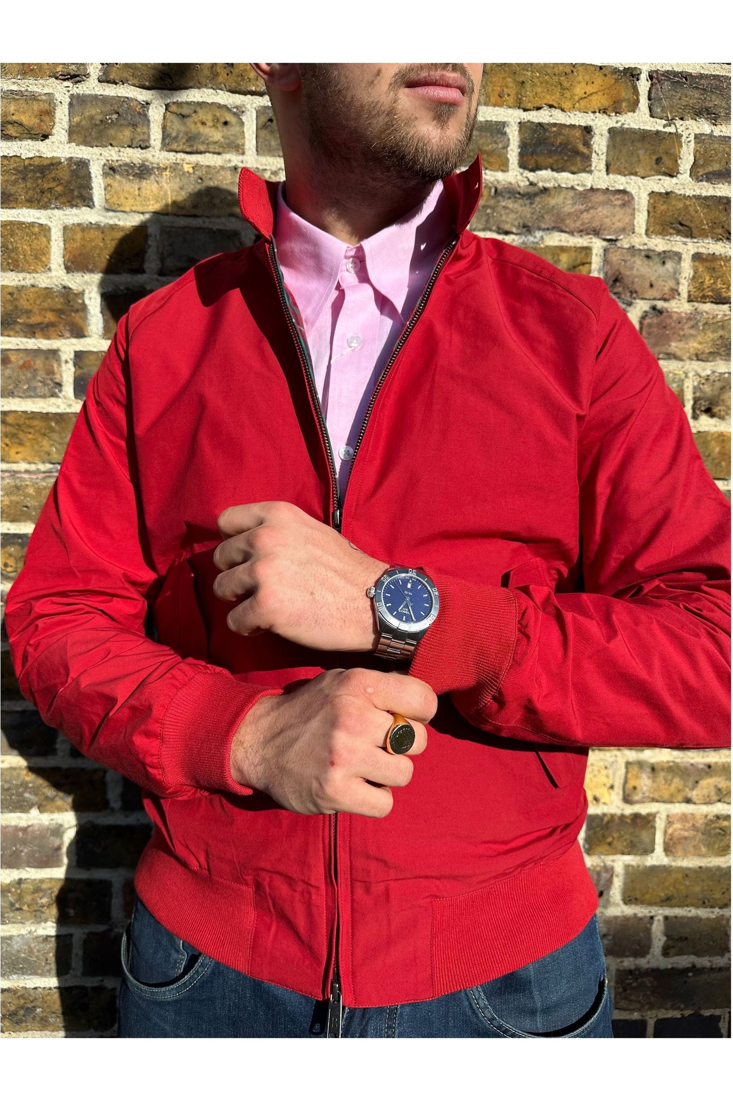 G9 Modern Classic Chili Pepper - Harrington Jacket