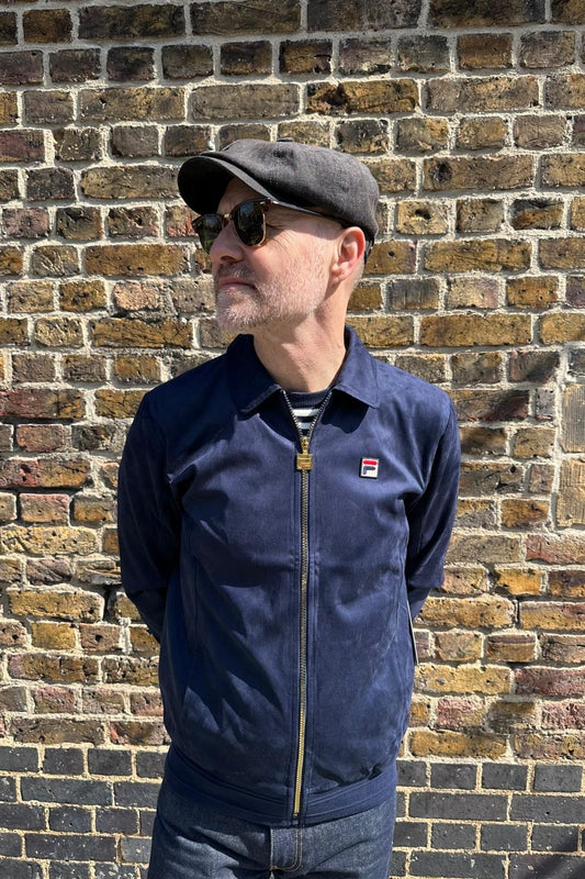 Francesco Fila Navy - Faux Suede Jacket