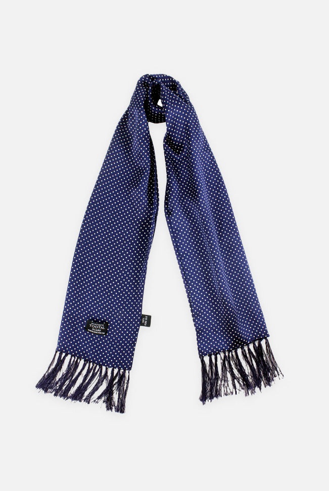Pin Dot French Blue - Silk Scarf