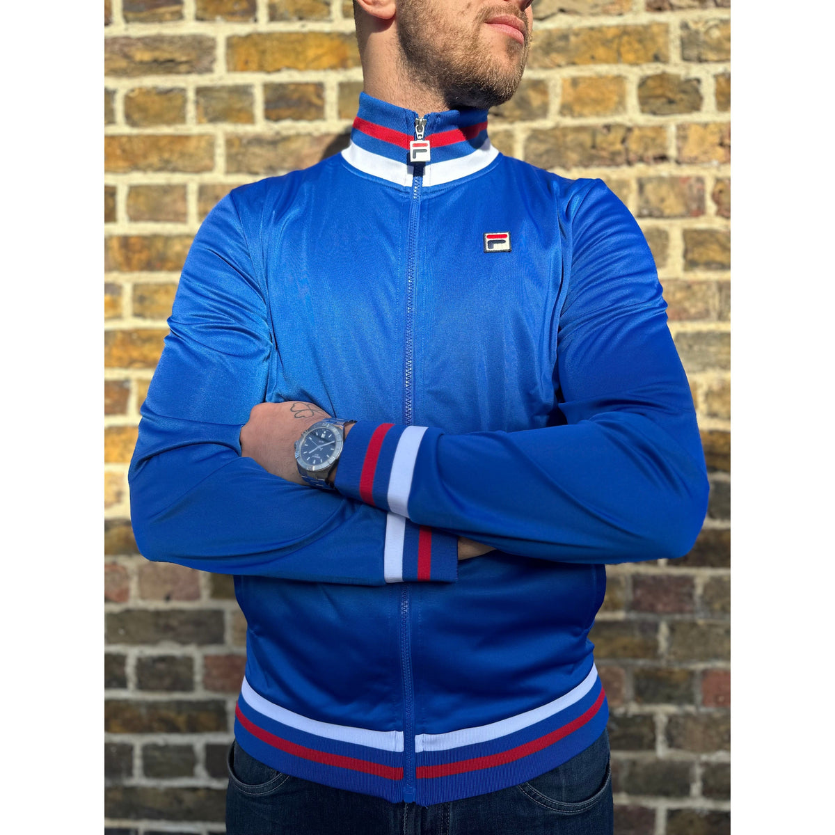 Fila Vintage - Dane 490 Royal Blue / White / Fila Red - Track Top