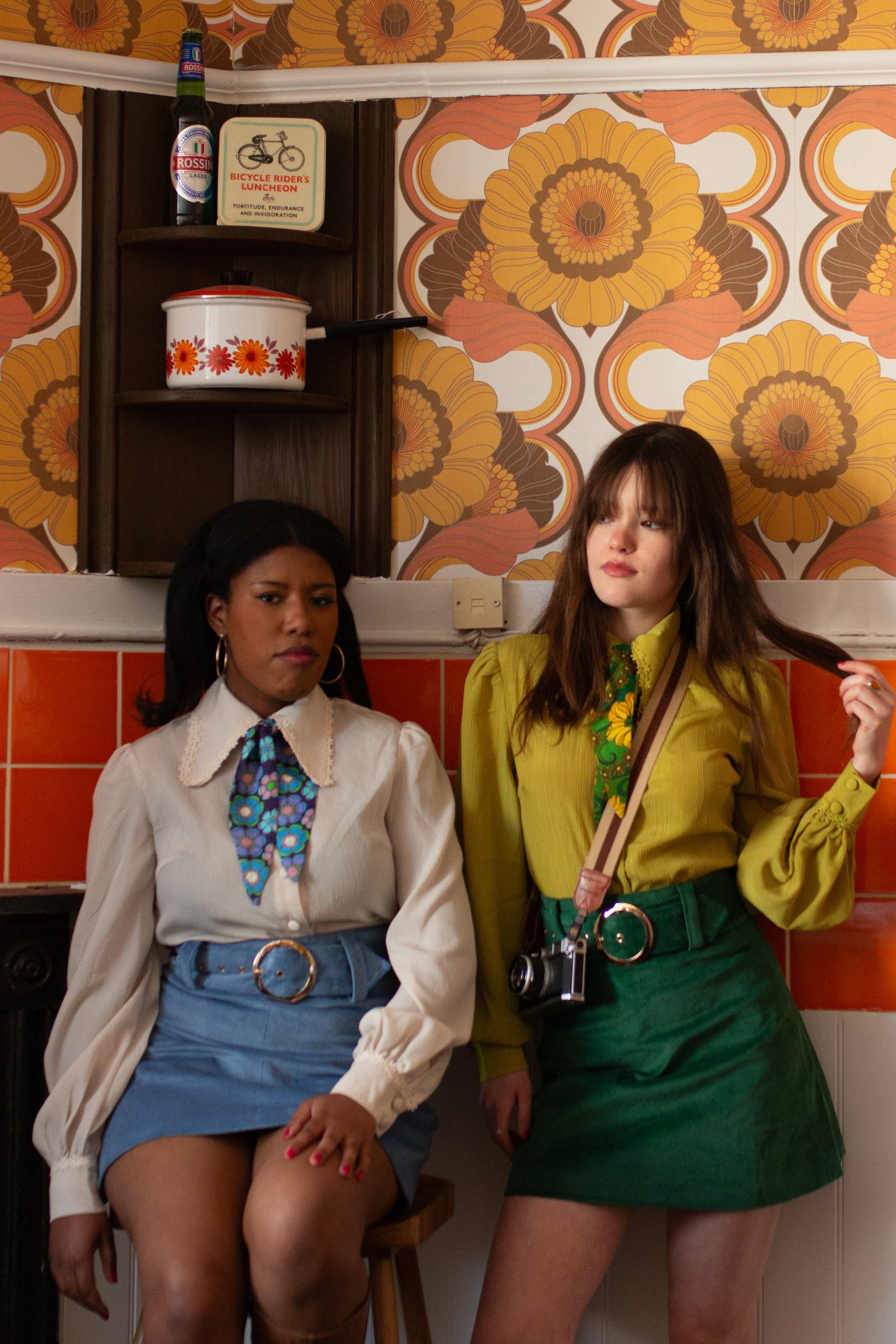 Exclusive 'Cher' Corduroy Green - Skirt