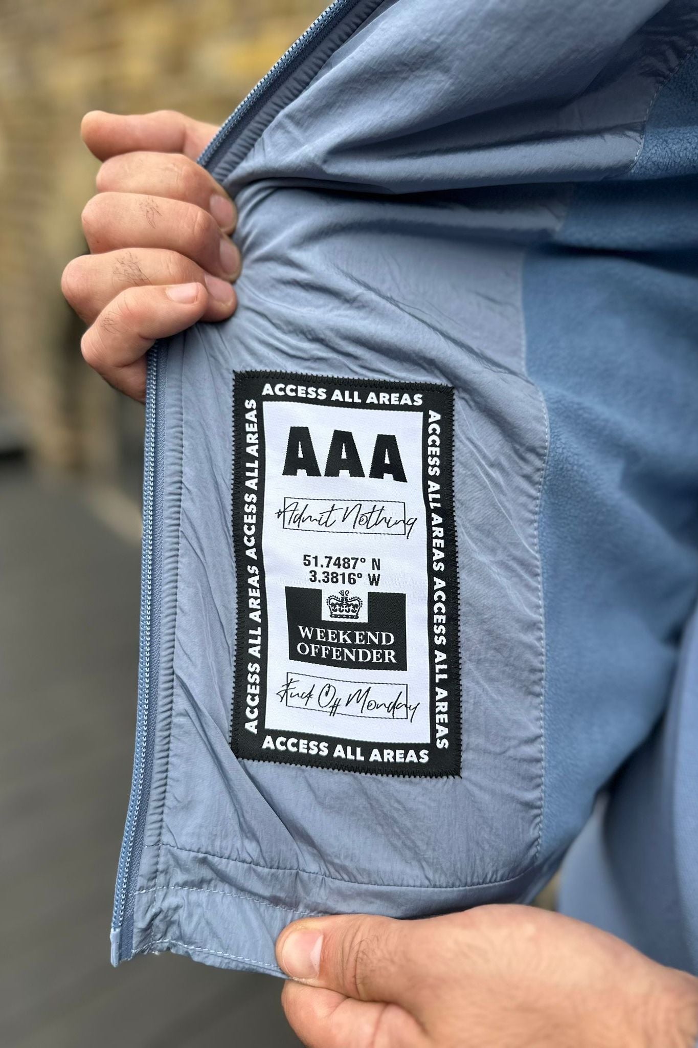 Technician Face Mask Blue Shadow - Jacket