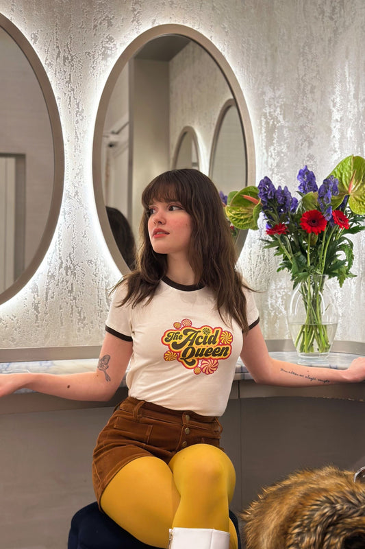 Exclusive Women's Acid Queen Ecru - T-Shirt