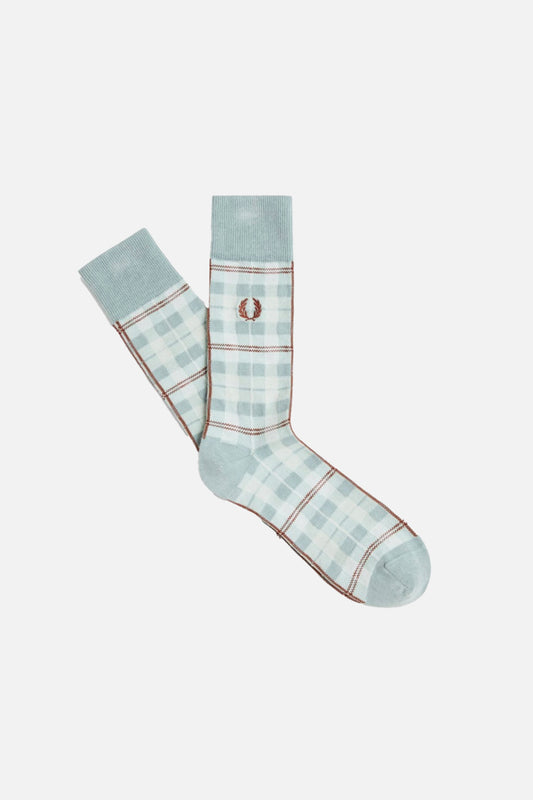 C9138 Silver Blue - Check Sock