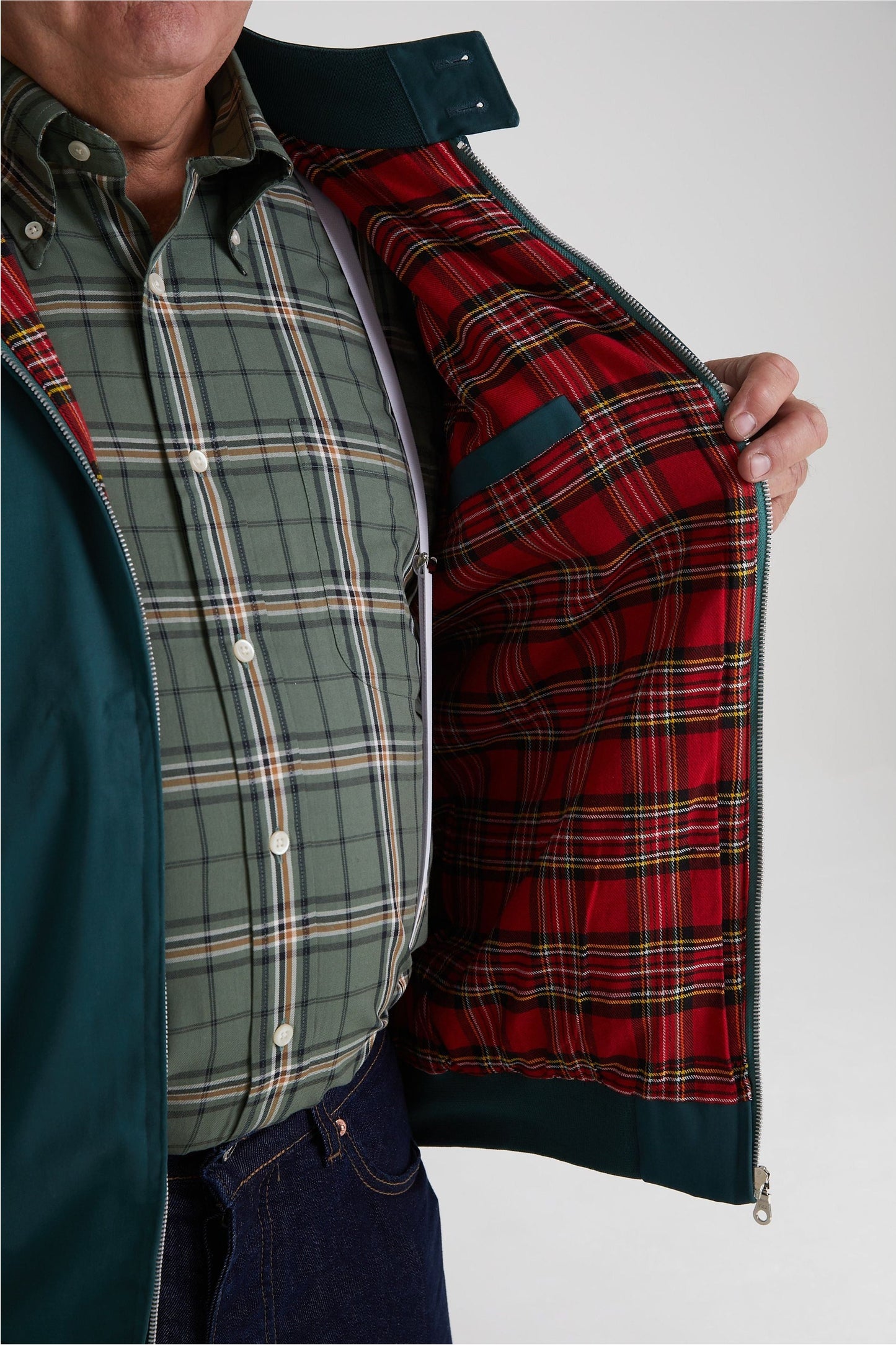 Men's Racing Green - Harrington Jacket
