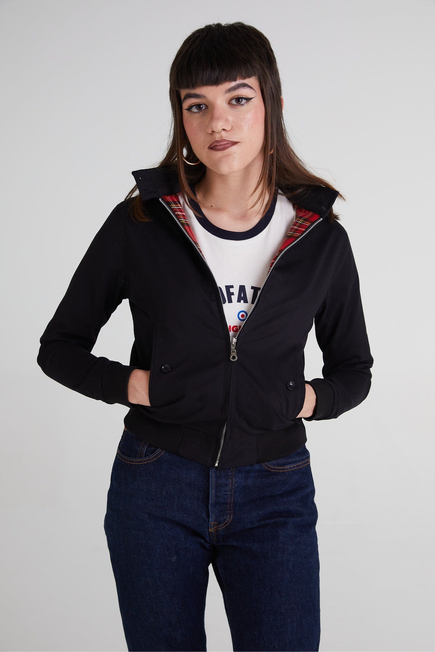 Women's Black - Harrington Jacket