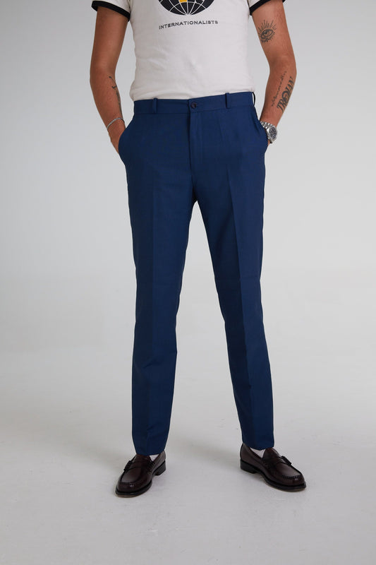Sta Press Airforce Blue Tonic Two Tone - Trousers