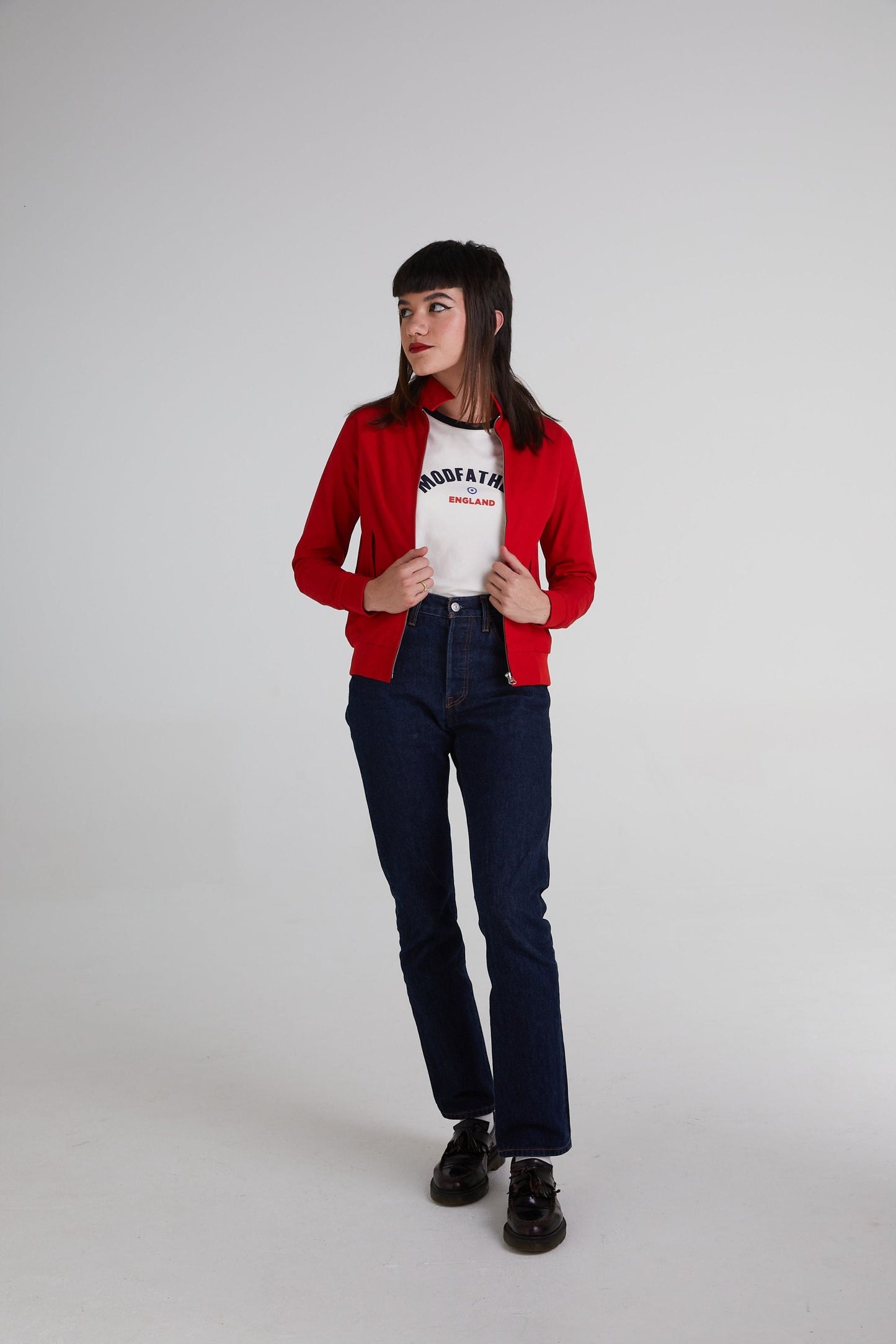 Women's Cherry Red - Harrington Jacket