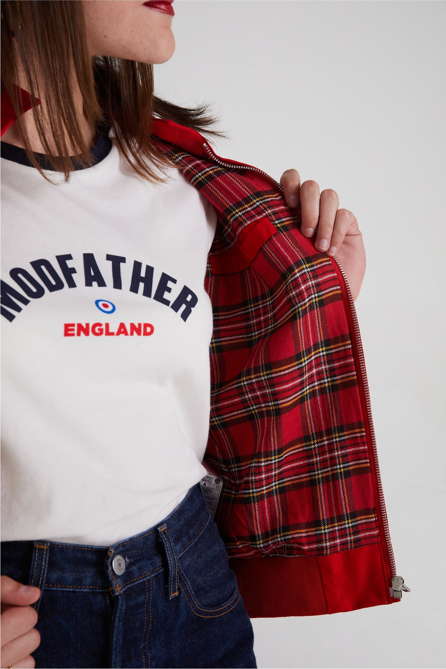 Women's Cherry Red - Harrington Jacket