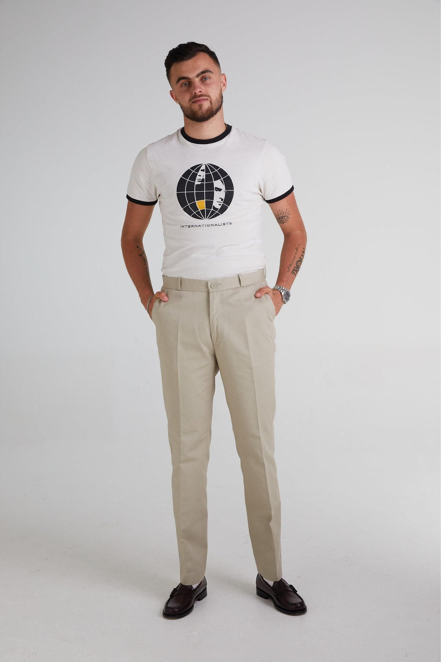 Sta Press Khaki - Trousers