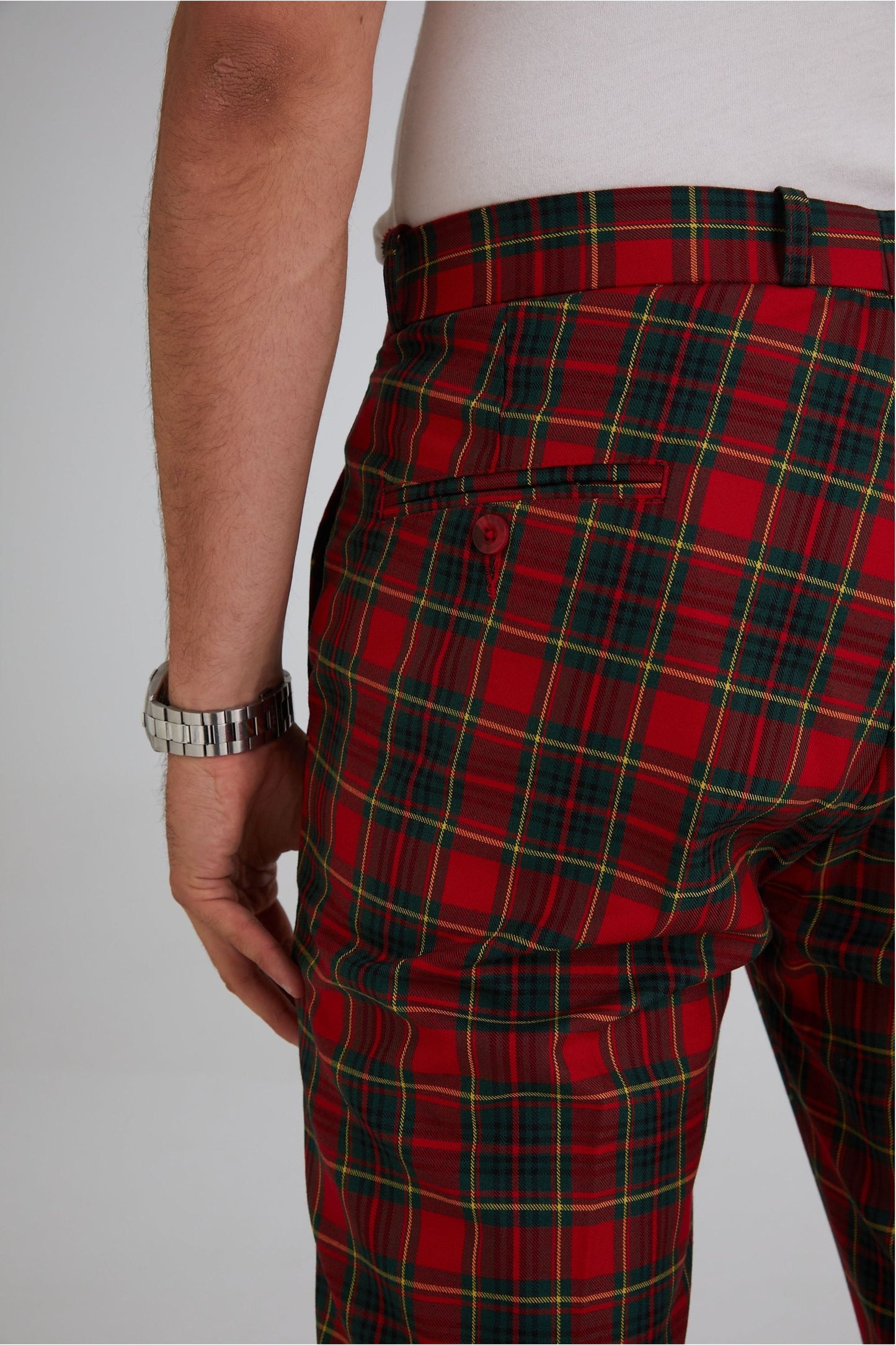 Sta Press Red Tartan - Trousers