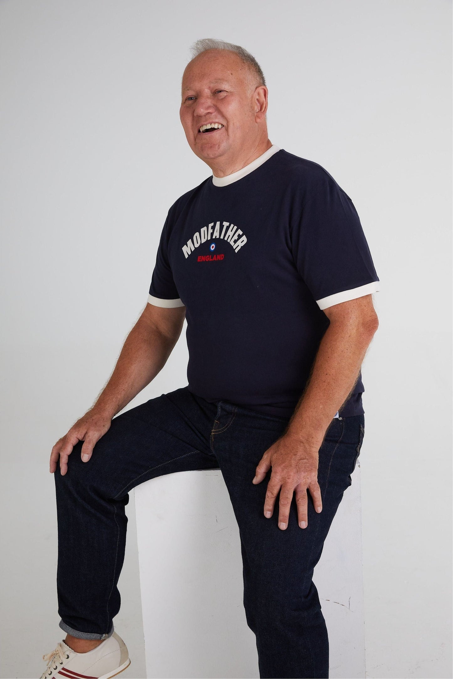 Logo Script Navy - T-Shirt