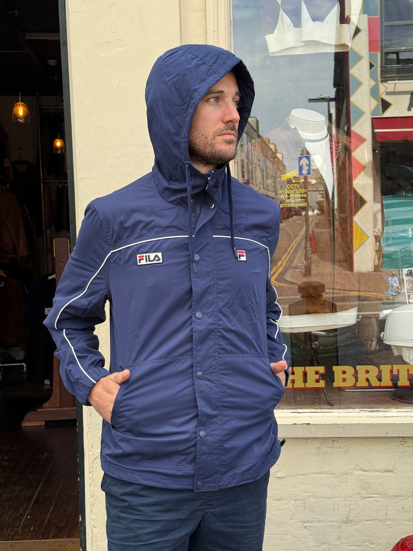 Gino Navy / Gardenia - Lightweight Jacket