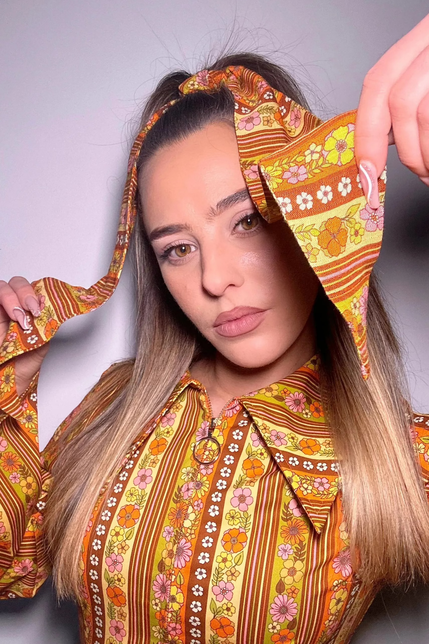 Exclusive 'Dolly' Summer of Love Stripe - Scarf