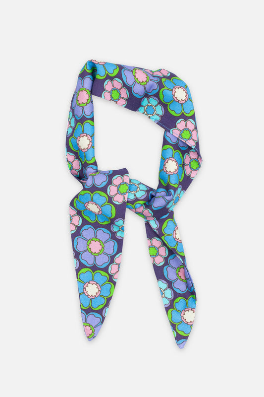 Exclusive 'Dolly' Mod Blossom Blue - Scarf