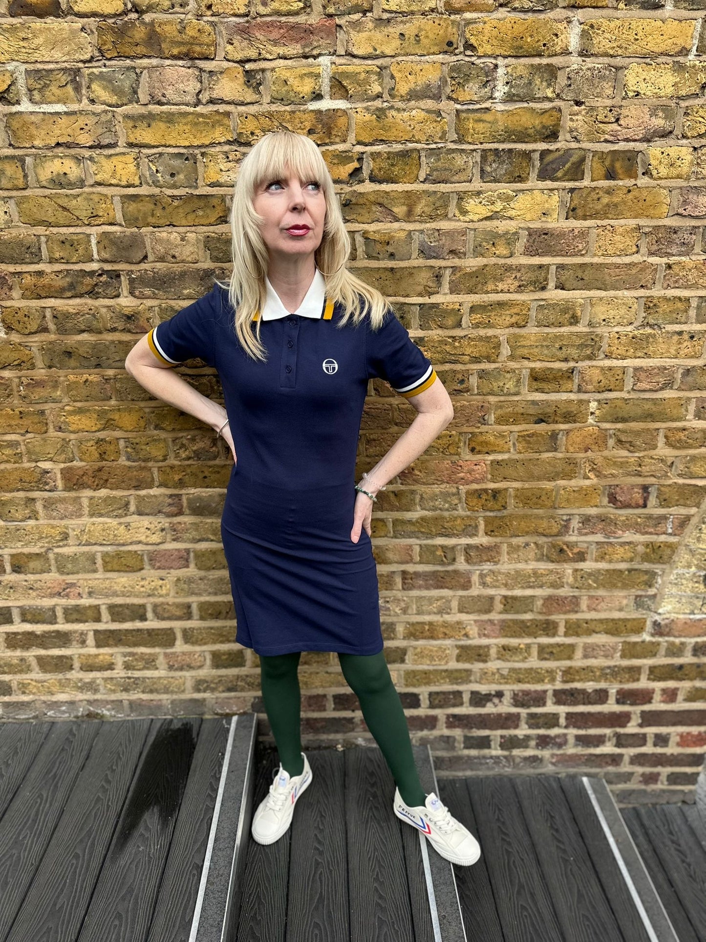 Gianna Maritime Blue / Gardenia - Polo Dress