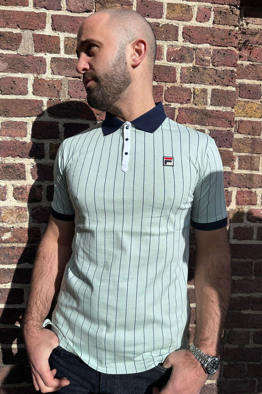 BB1 Classic Vintage Striped 359 Surf Spray / Navy - Polo