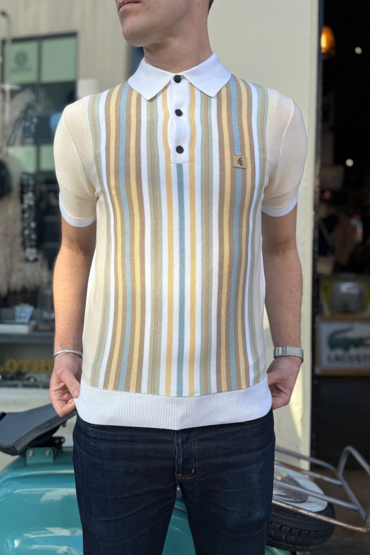 Jed White S/S - Polo Knit