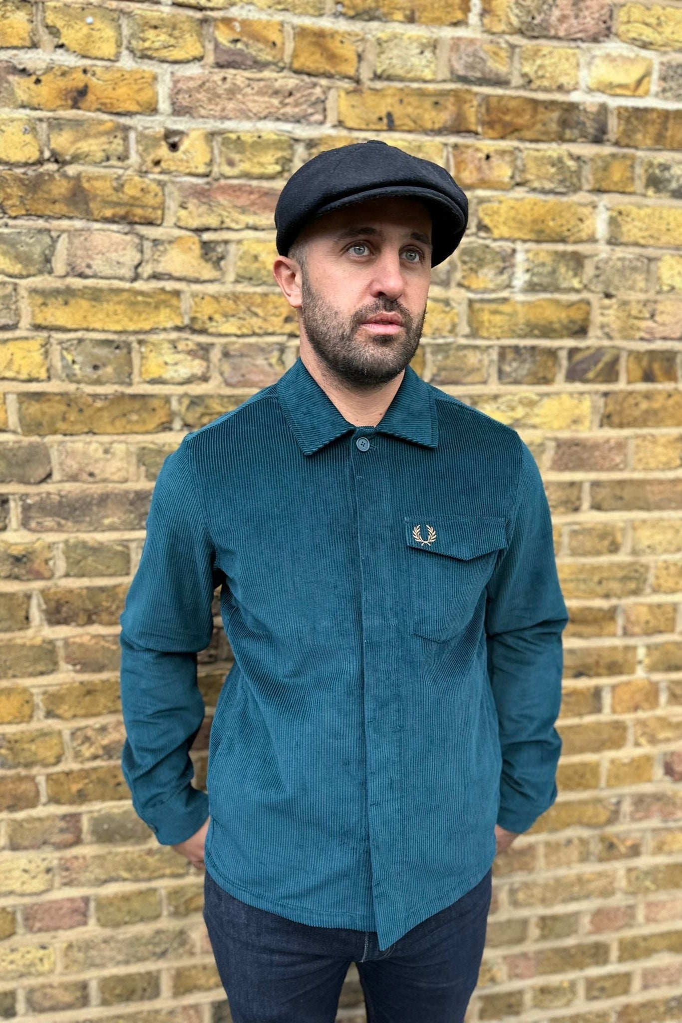 M1717 Corduroy Petrol - Overshirt