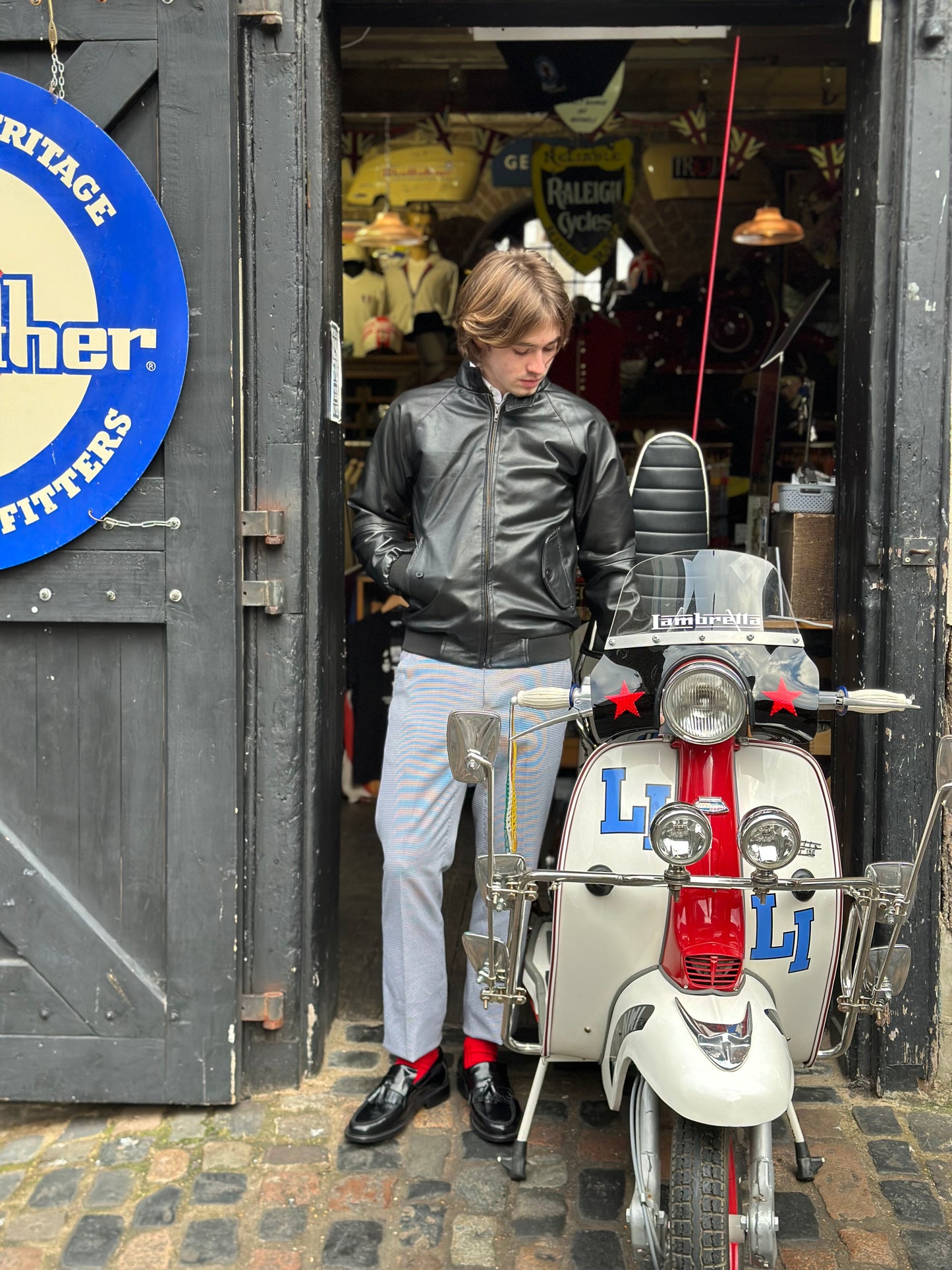 Men’s Leather Classic Black - Harrington Jacket