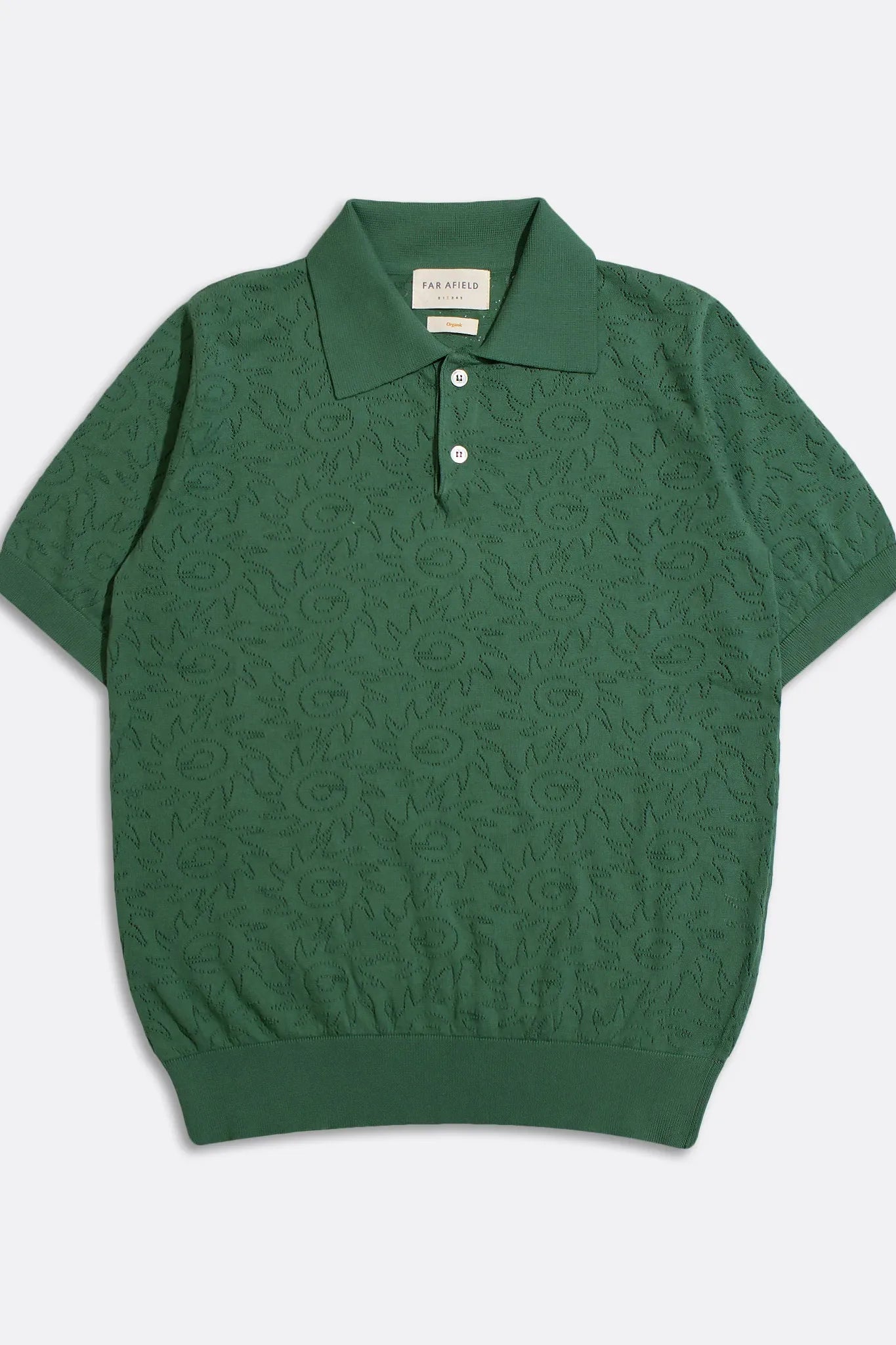 Belser Tropical Green Sun Swirl Knit - Polo