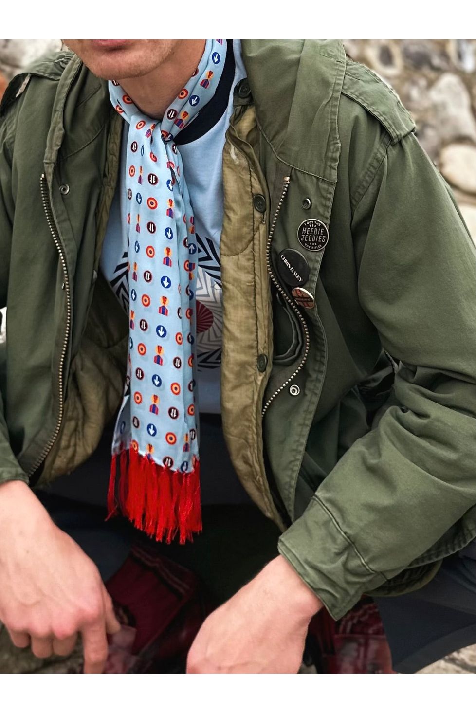 Exclusive Tootal Pop Art Symbols - Silk Scarf