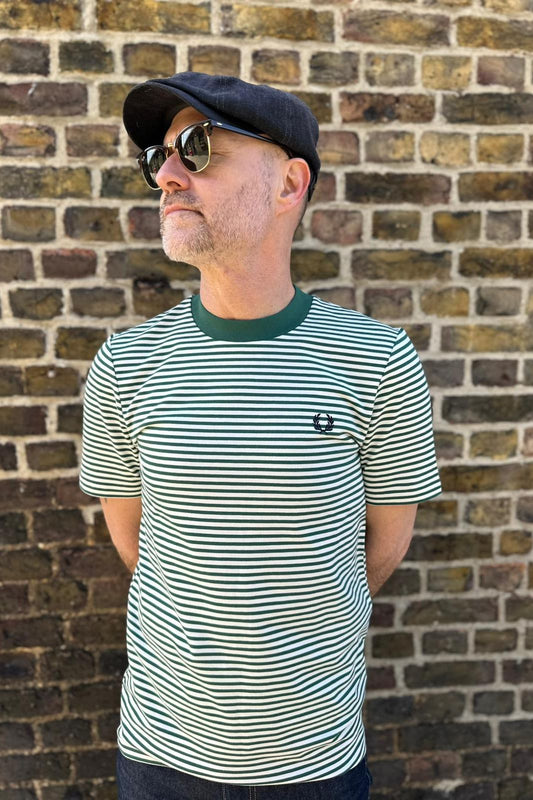 M6581 Fine Stripe Sport Green - T-Shirt