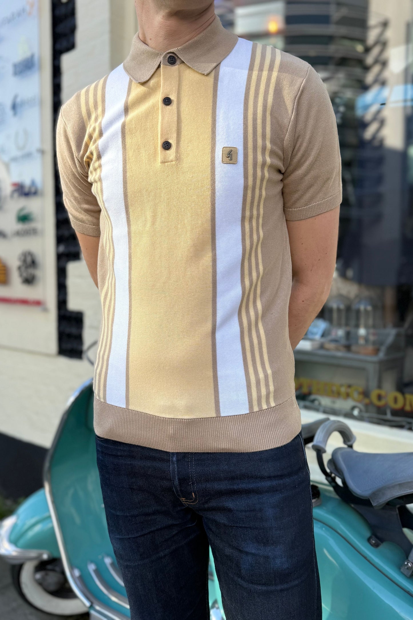 Searle Sandstone - Polo Knit
