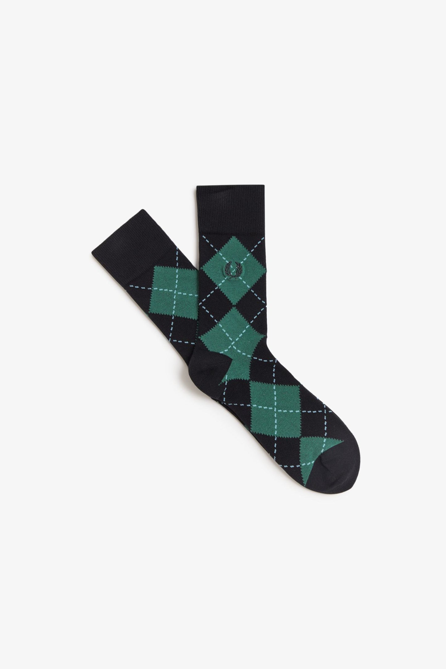 C2151 Argyle Jacquard Sport Green - Socks