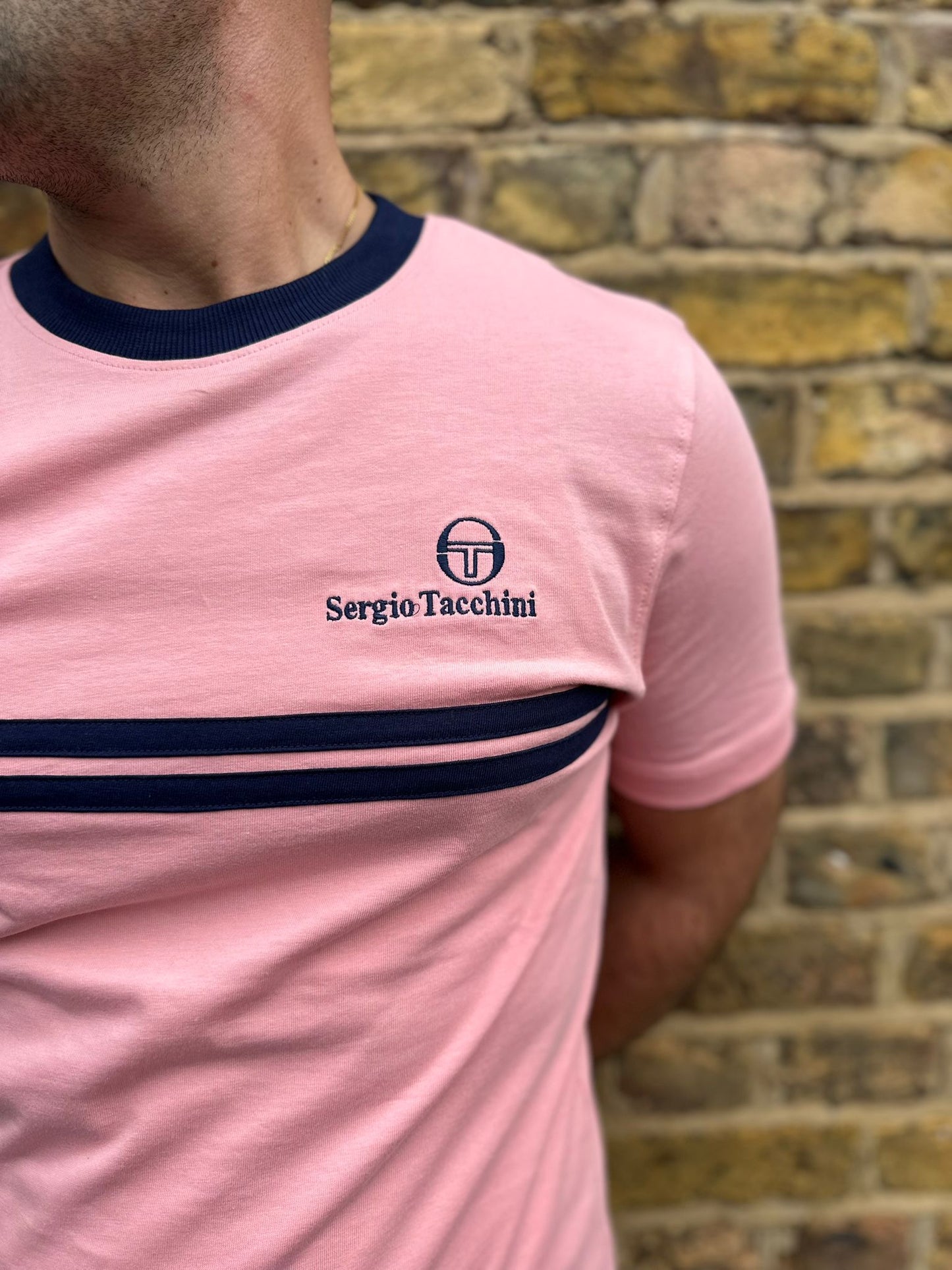 New Supermac Quartz Pink /Maritime Blue - T-Shirt