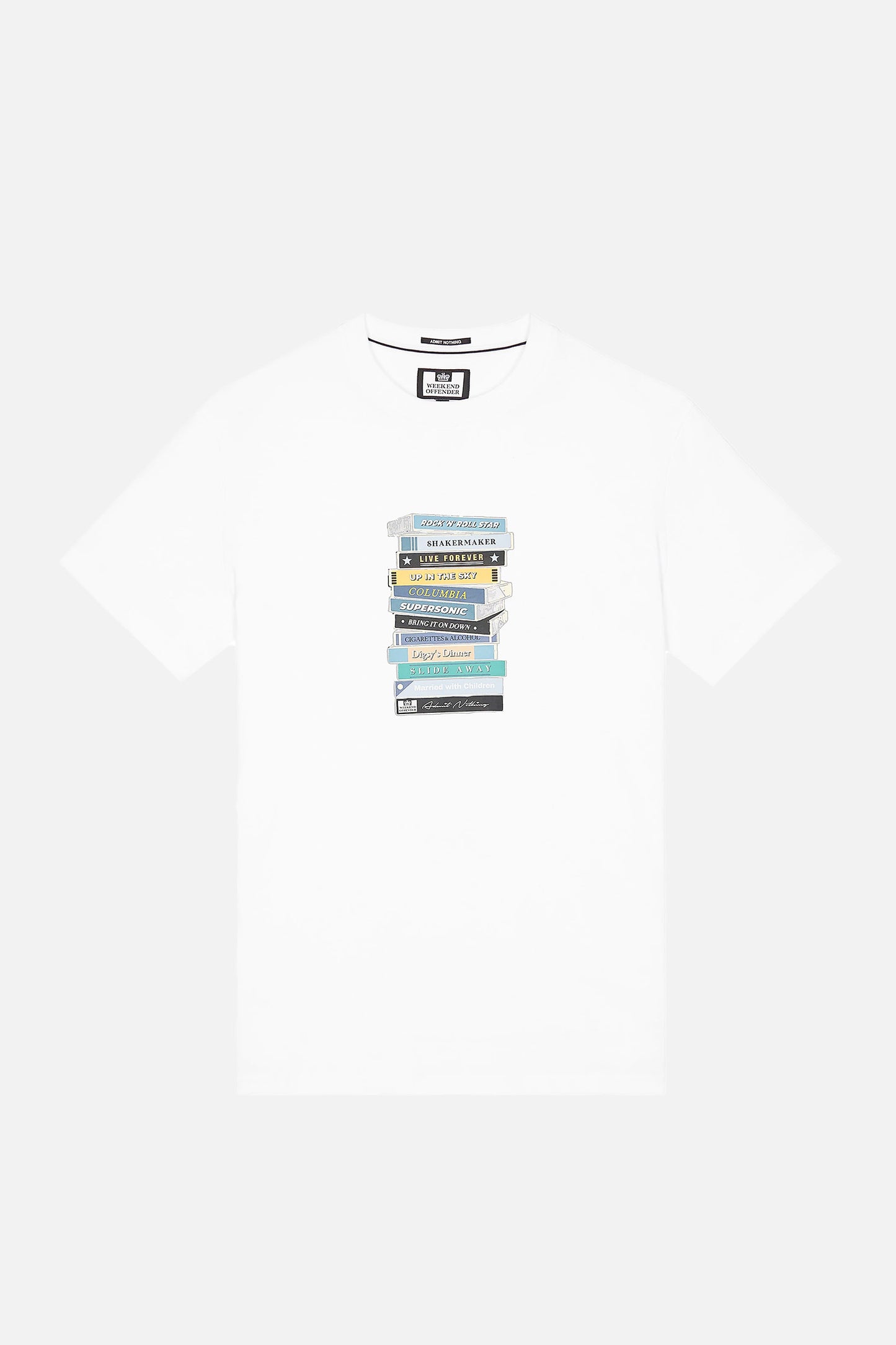 Cassette Tapes Graphic T-Shirt White