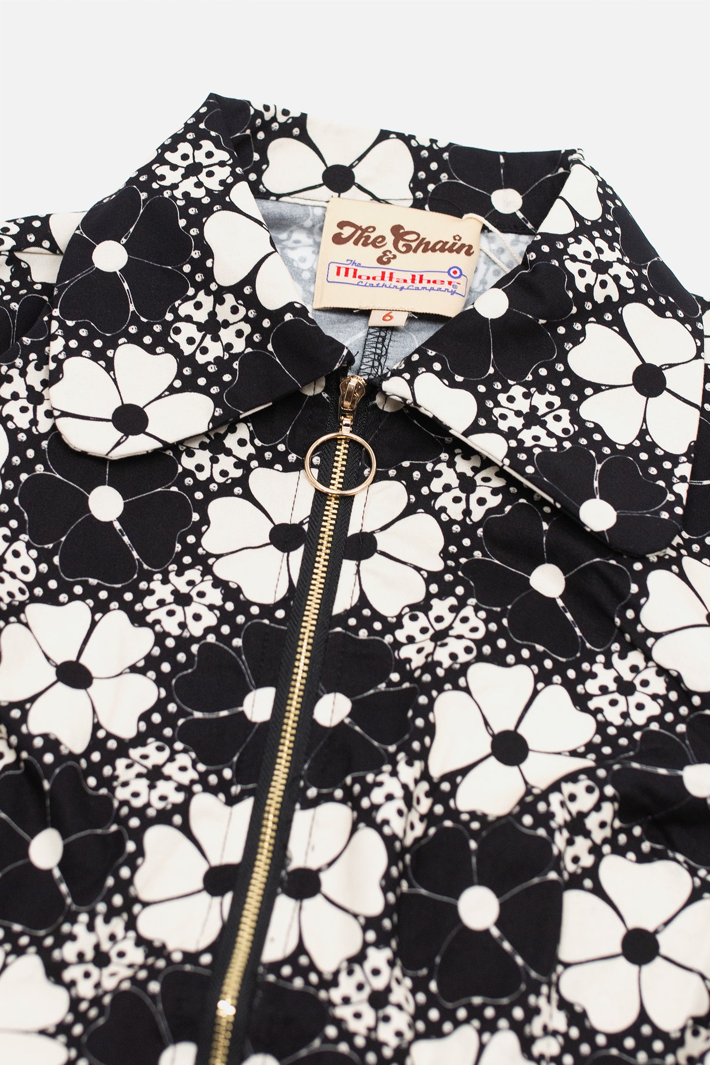 Floral Black & White - Dress