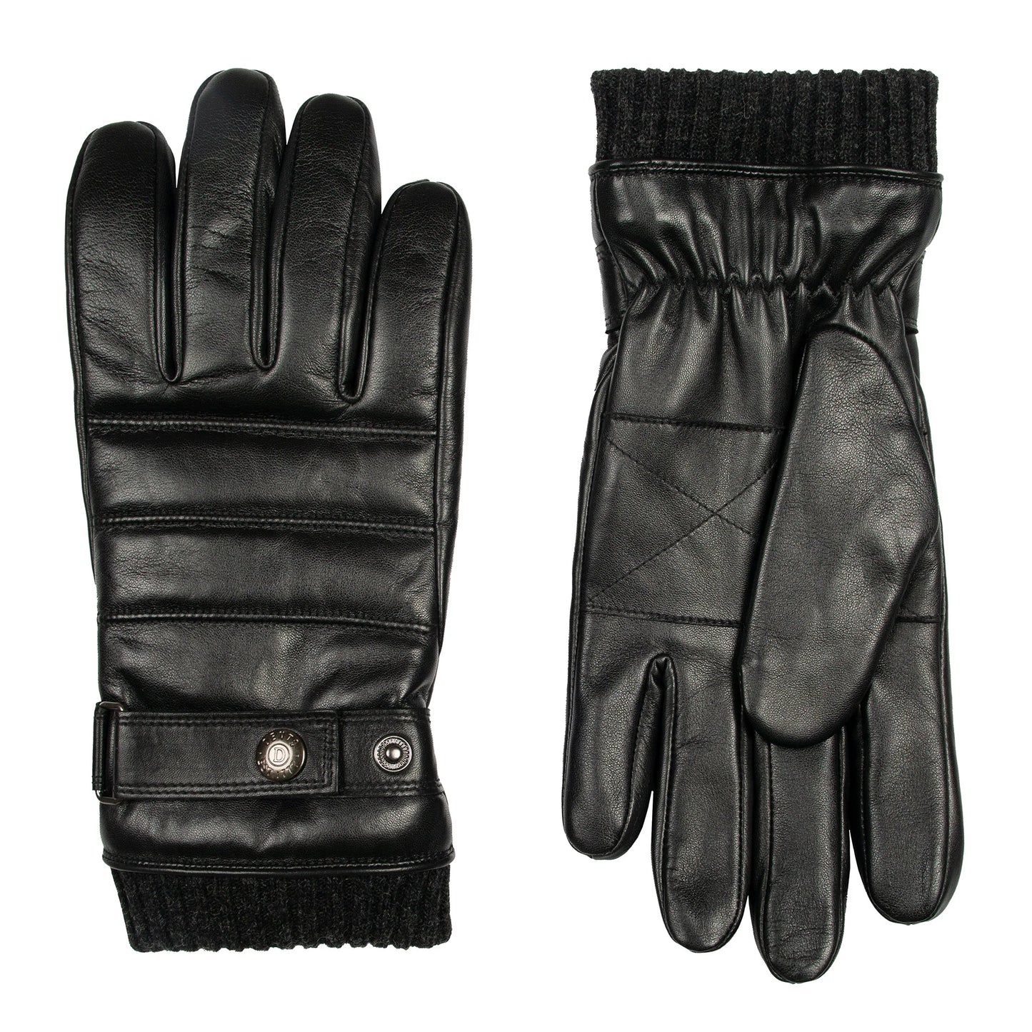 Dents - Leather Glove Black - Water resistant