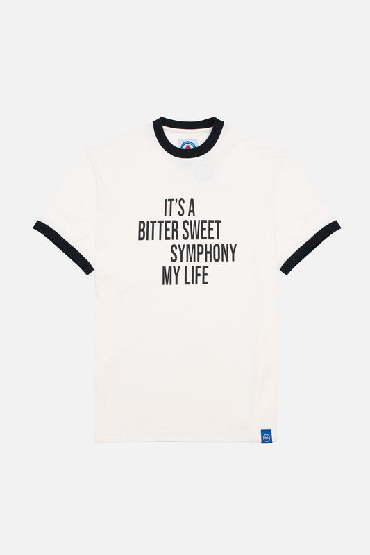 A Bitter Sweet Symphony Ringer Ecru - T-Shirt
