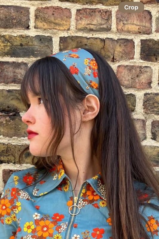 Dolly Blue Floral - Scarf