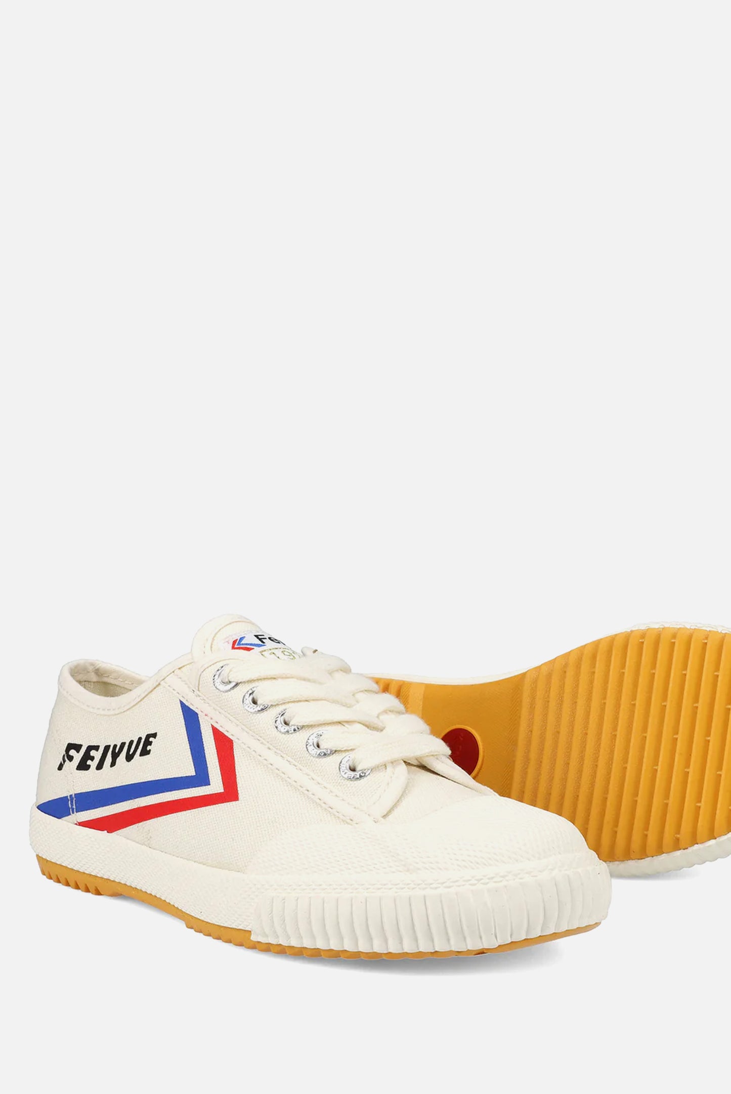 FE LO 1920 Unisex Canvas Ivory / Blue / Red - Plimsolls