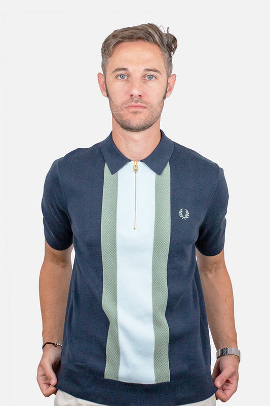 K1342 Textured Stripe Knit - Polo