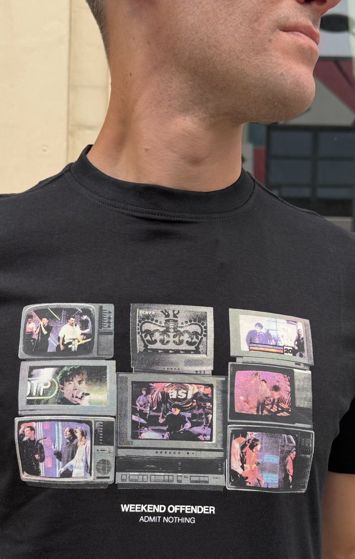 90's Vision Graphic Black - T-Shirt