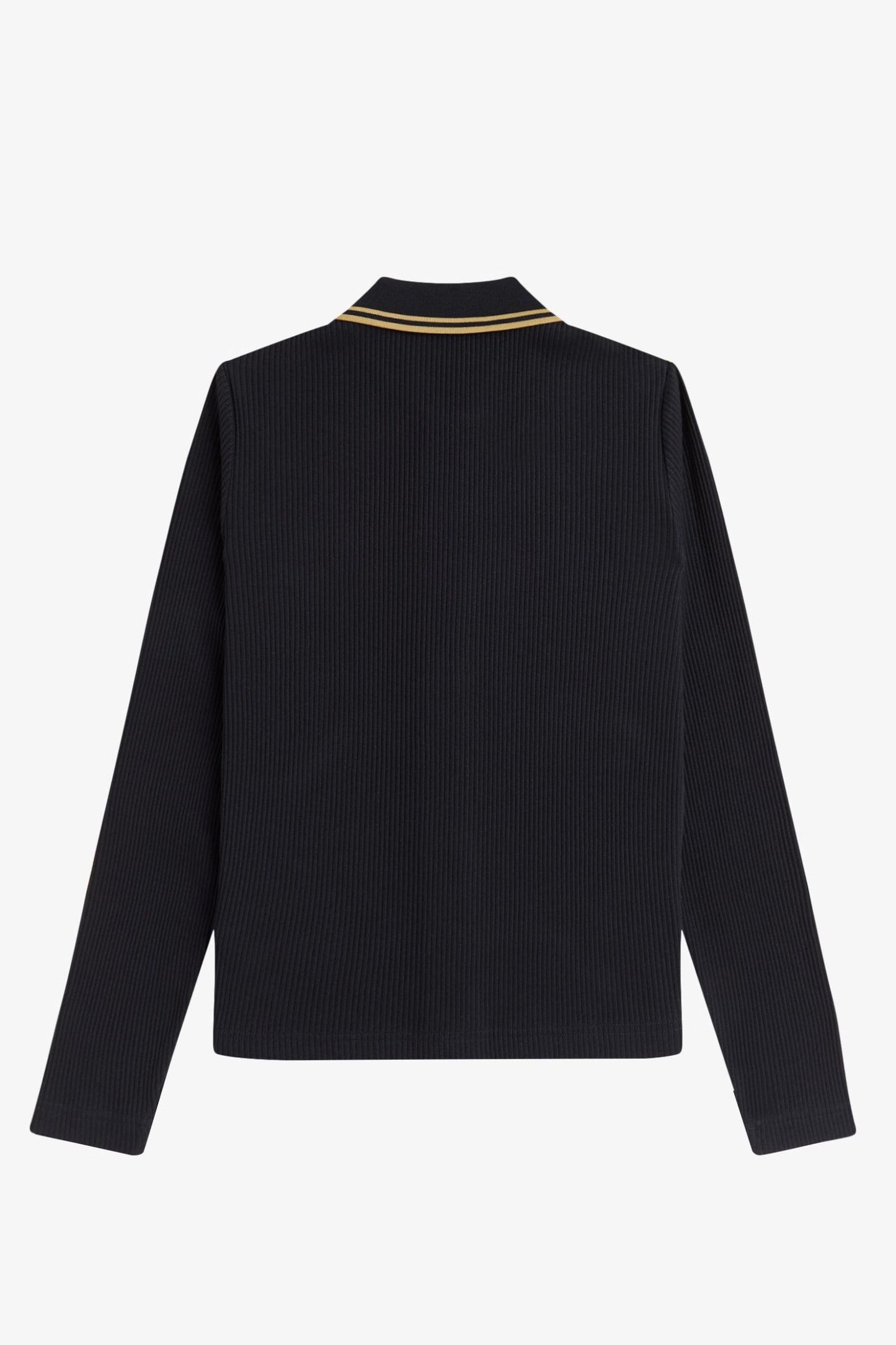 G2169 Button-Through Rib Black - Polo