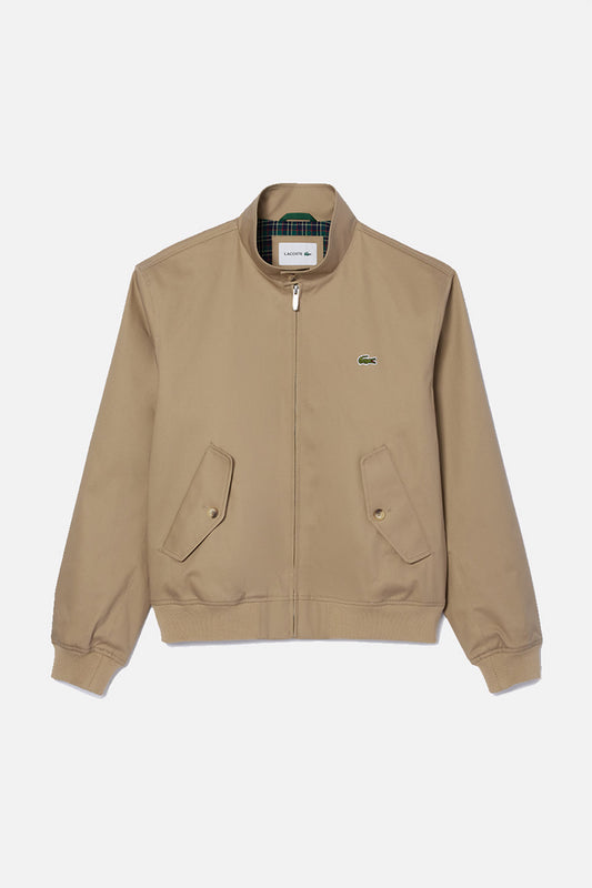 Water-Repellent Twill Beige - Harrington Jacket