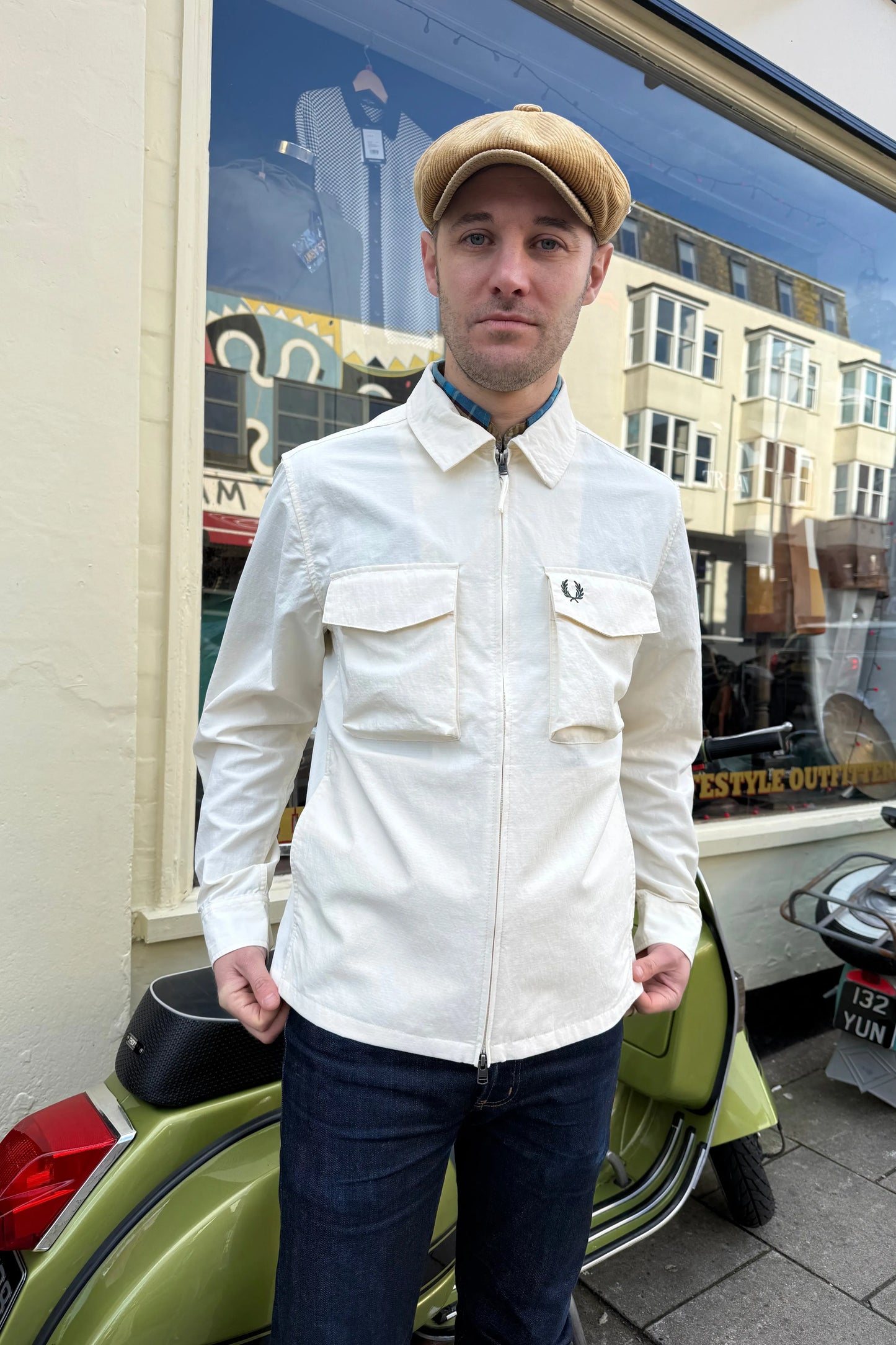 M2402 Ripstop Pocket Ecru - Overshirt