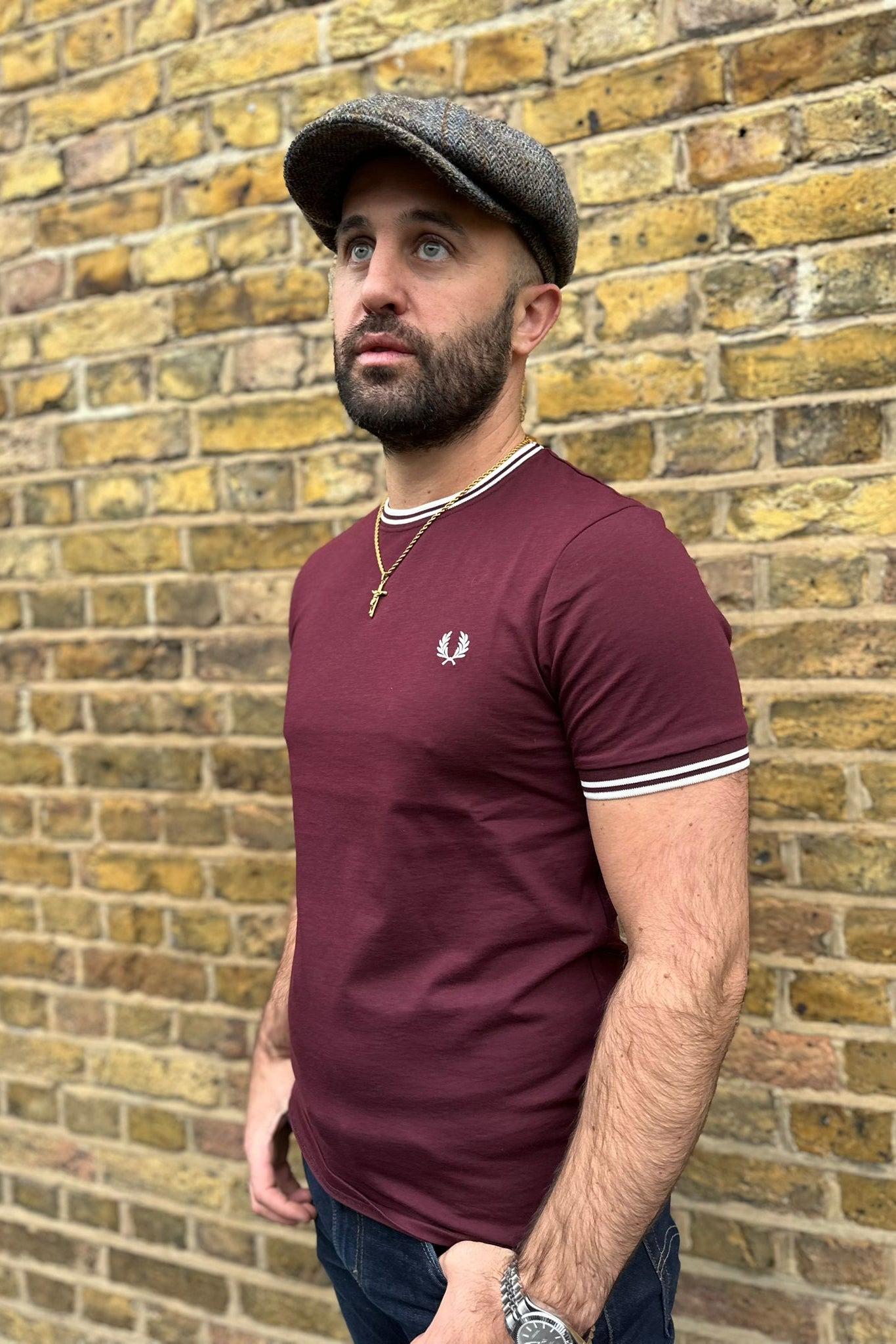 M1588 Twin Tipped Oxblood / Ecru - T-Shirt