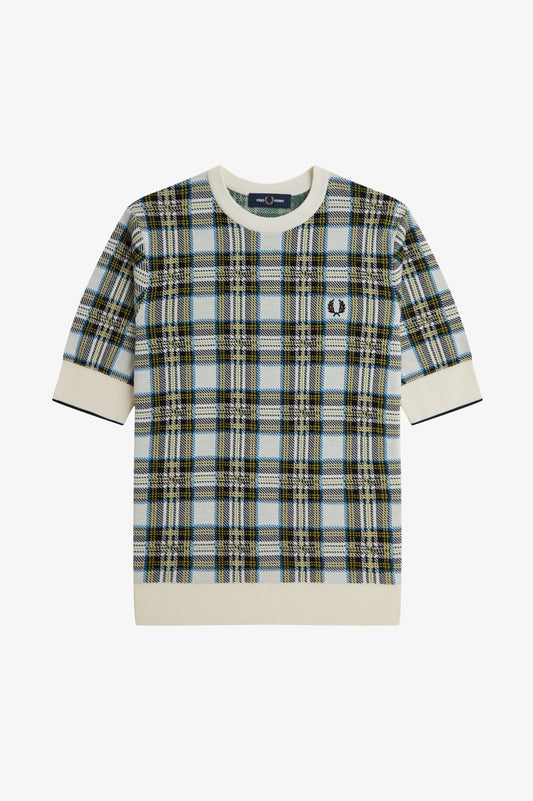 K1109 Knitted Tartan - T-Shirt