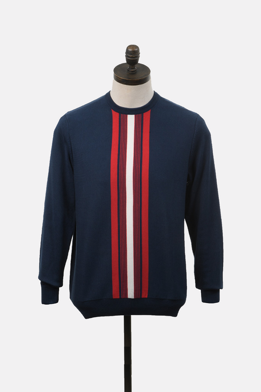Kosmos Navy - Knitted Crew Neck