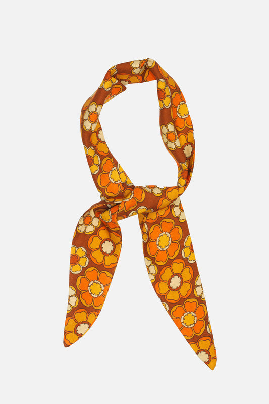 Exclusive 'Dolly' Mod Blossom Tangerine - Scarf