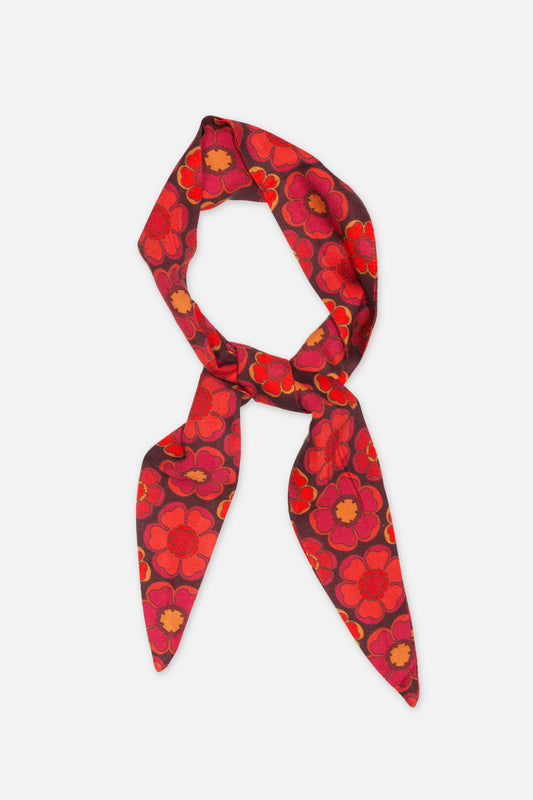 Exclusive 'Dolly' Mod Blossom Grape - Scarf