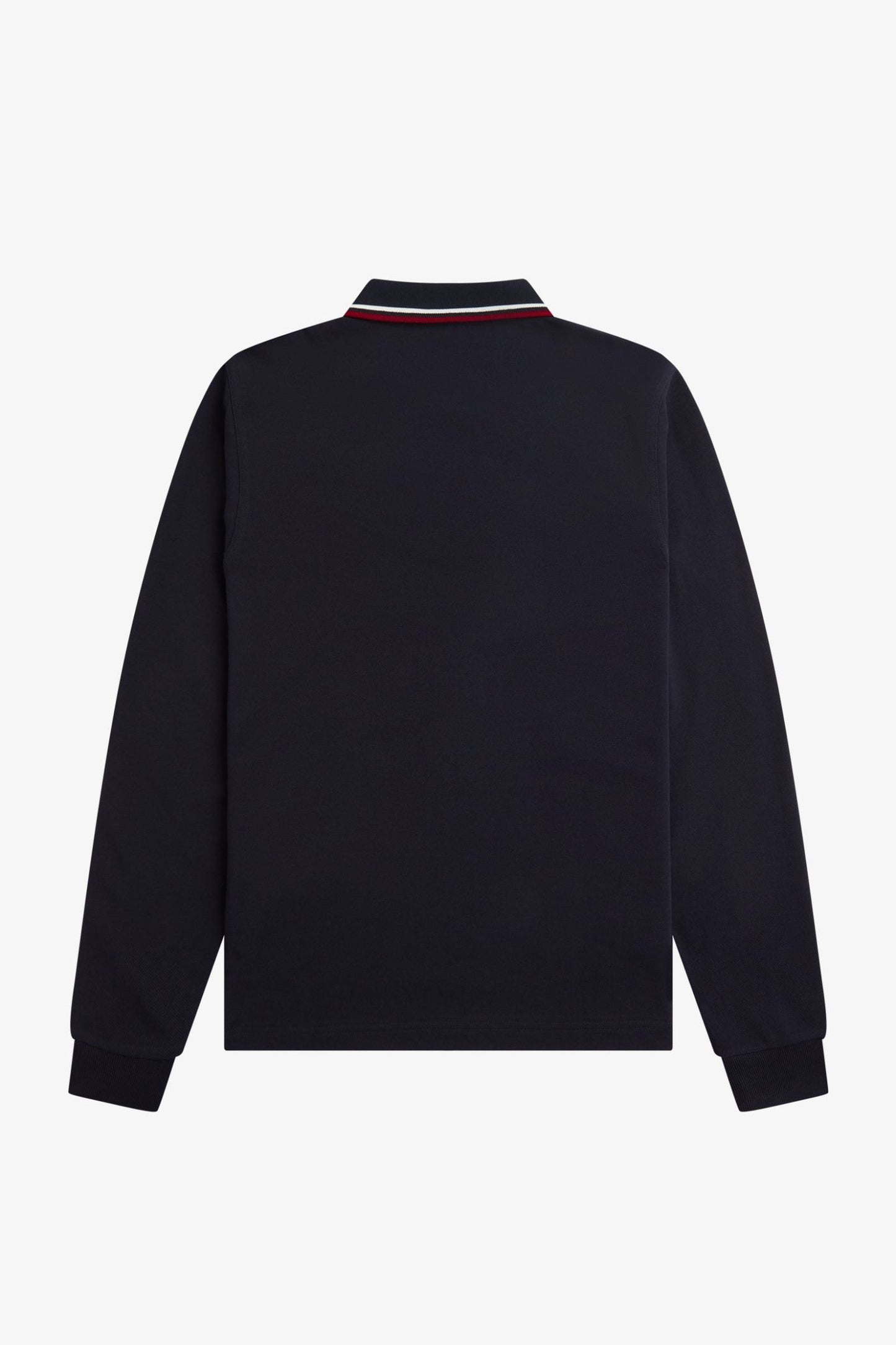 M3636 Navy / Snow White / Burnt Red - L/S Polo