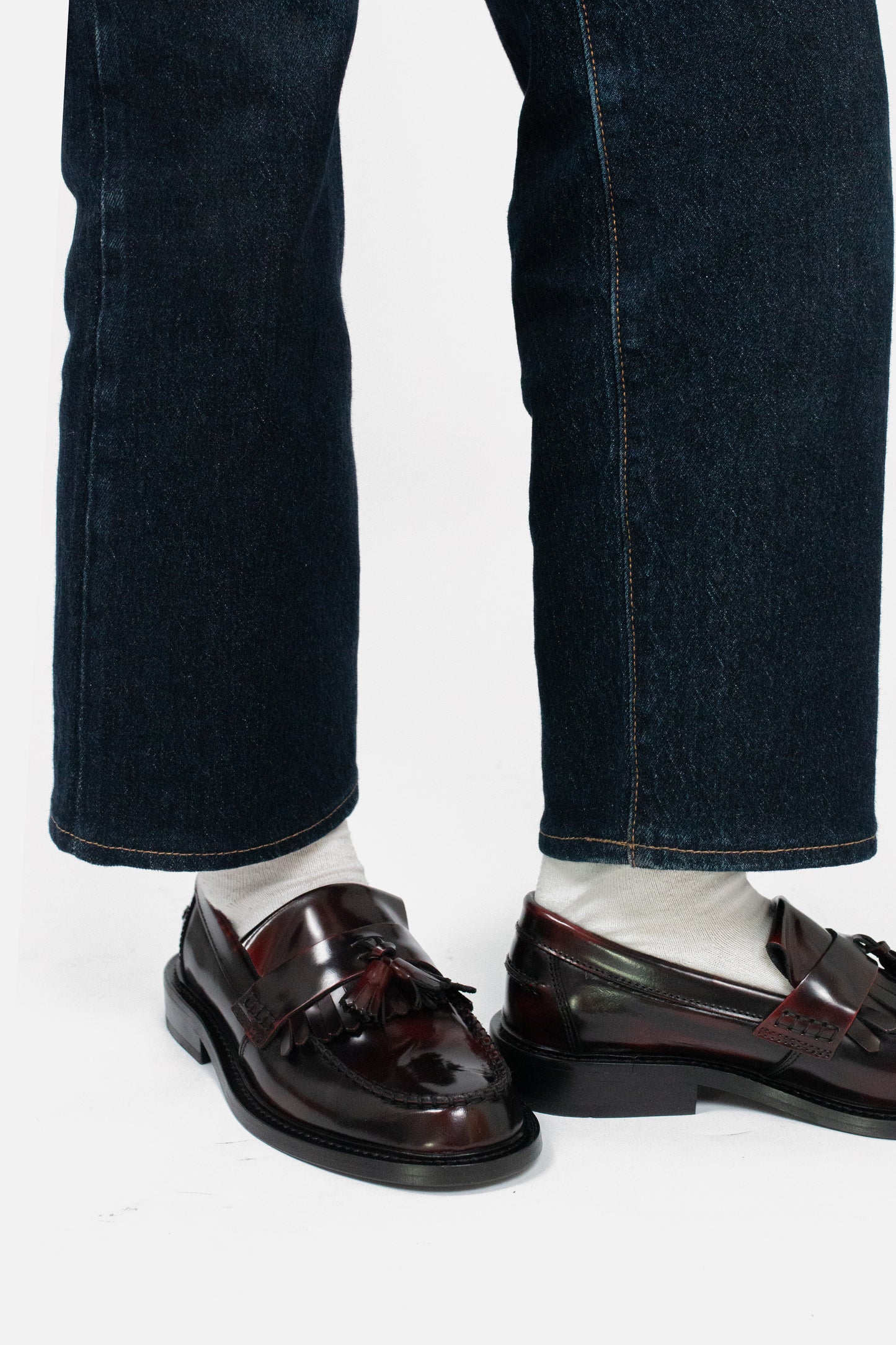 'The Rita' Hi-Shine Oxblood - Tassel Loafer