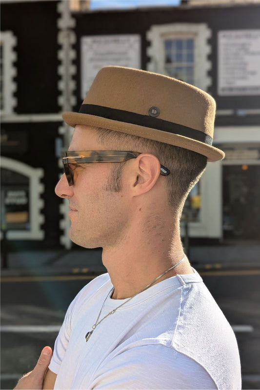 Jack Wool Pork Pie Camel - Hat