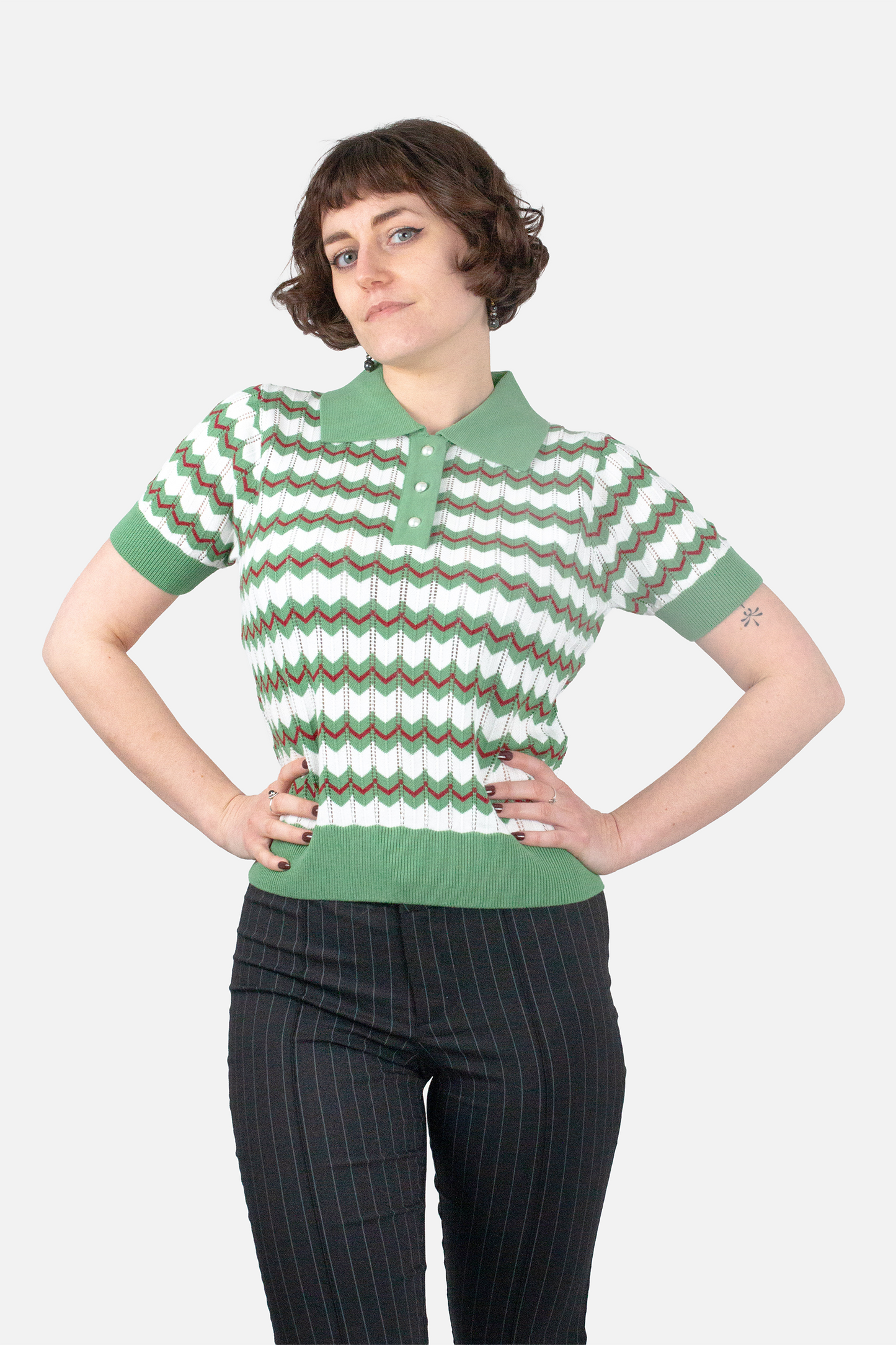 Supreme Fine Gauge Verde - Polo Knit